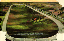 Indianapolis Motor Speedway Race Course IN Unposted Divided Postcard c1910 picture