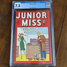 Junior Miss #34 (1949) - Good Girl Cover Timely - CGC 7.5 - Highest Graded picture