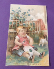 ANTIQUE VICTORIAN TRADE CARD ADVERTISING ELIZABETH NEW JERSEY picture