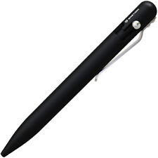 Bastion EDC Black 6061-T6 Aluminum Bolt Action Writing Pen w/ Pocket Clip  picture