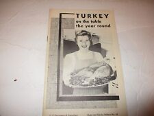 Turkey on the Table the Year Round - U.S.D.A. bulletin/booklet No. 45 (1954) picture