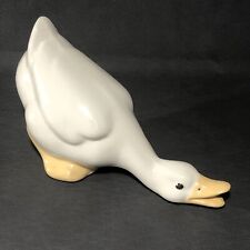 Vintage White Ceramic Goose Duck Figurine picture