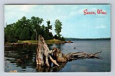 Saxon WI-Wisconsin, Vacation Paradise, Antique, Vintage c1967 Souvenir Postcard picture