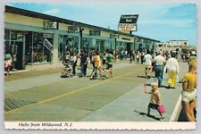 Hello From Wildwood New Jersey NJ 1970s Postcard Boardwalk Convention Hall picture