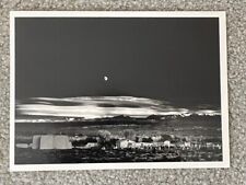 ANSEL ADAMS SIGNED PHOTO LITHOGRAPH MOONRISE, HERNANDEZ, NEW MEXICO, PHOTOGRAPHY picture