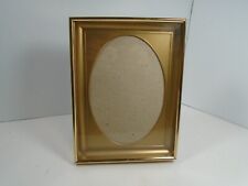 VINTAGE GOLD METAL SHADOW BOX PICTURE FRAME picture
