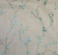 Trend Fabric Designer Vern Yip Floral Embroidered Oriental Linen Blend Fabric picture