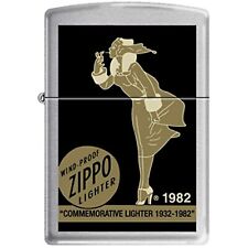 Zippo Commemorative Windy Girl Lighter 1932 - 1982 picture