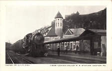Lehigh Valley Railroad Station Depot Easton PA Divided Postcard c1907 picture