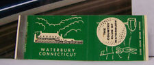 Rare Vintage Matchbook Cover W1 Waterbury Connecticut Country Club Golf Ball Swi picture