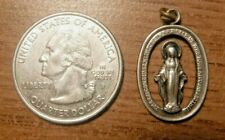 Vintage Miraculous Medal, Sterling Silver #40g picture