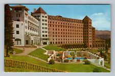 Banff-Alberta, The Chateau Lake Louise And Swimming Pool, Vintage Postcard picture