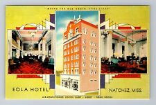 Natchez MS-Mississippi, Eola Hotel, Advertising, Antique, Vintage Postcard picture