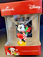 Mickey Mouse Disney Hallmark Christmas Ornament Present 2016 Original Box Scarf picture