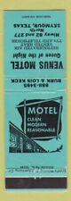 Matchbook Cover - Venus Motel Seymour TX CREASES WORN picture