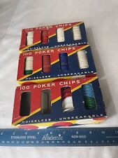 Vintage Poker Chips Dennison’s Poker Chips No. 42 2.5 Boxes picture