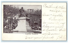 1902 Longfellow Monument Portland Maine ME PMC Antique Posted Postcard picture