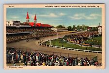 Louisville KY-Kentucky, Churchill Downs, Kentucky Derby, Vintage Postcard picture