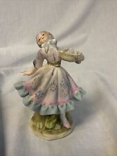 VTG Lefton China Lady Dancing With Basket Of Flowers 4” picture