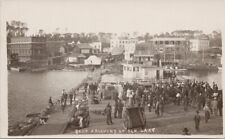 Elk Lake Ontario Boat Arriving (J.F. Booth Ship??) ON Unused RPPC Postcard H36 picture