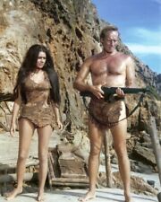 Planet Of The Apes Linda Harrison Charlton Heston Holding Rifle By Cave picture