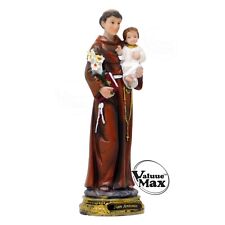 ValuueMax™ Saint Anthony of Padua Statue, Finely Detailed Resin, 8 Inch Tall   picture