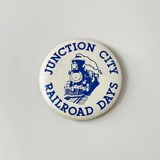 Vintage Junction City Kentucky Ky Railroad Days Pinback Button Badge 2 1/4