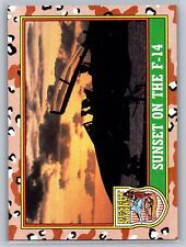 1991 Desert Storm Topps #86 Sunset on the F-14  picture