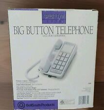 VINTAGE  Big Large Button Phone Land Line Bellsouth for Seniors & Elderly.  NOB picture