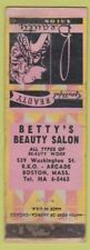 Matchbook Cover - Betty's Beauty Salon Boston MA girlie WORN' picture