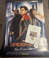 Spider-Man: Far From Home (Nick Fury & Mysterio) Poster signed by Tom Holland picture