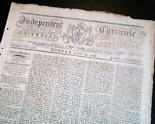 John JAY'S TREATY Wilmington Delaware Letter to George Washington 1795 Newspaper picture