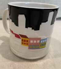 2013 Starbucks Singapore 3D Cityscape Raised Relief Mug 16oz New Bone China EUC picture