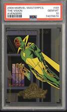 2008 Marvel Masterpieces Avengers A8 The Vision Marvel (MCU) Card PSA 10 picture