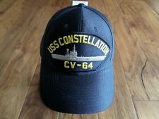 USS CONSTELLATION CV-64 NAVY SHIP HAT U.S MILITARY OFFICIAL BALL CAP U.S.A MADE  picture