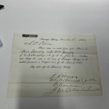 1864 Civil War Document  picture