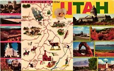 Vintage Postcard- SCENES FROM UTAH, UT. 1960s picture