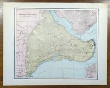 Vintage 1891 CONSTANTINOPLE Map 14