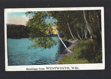 c.1925 Greetings From Wentworth Wisconsin WI Postcard POSTED picture
