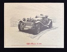 Alfa Romeo 6C 1750 1930 Mille Miglia Race Win Art Print Tazio Nuvolari picture