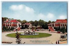 Approach To Baird Court New York Zoological Park Fountain Bronx NY Postcard picture