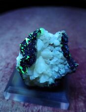 ***COOL-Sparkling Calcite crystals w/ Fluorescent Adamite, Ojuela mine Mexico*** picture