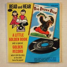 THE BIG BROWN BEAR - CHILDREN’S BOOK / 7 INCH 45 RPM RECORD – GOLDEN 220 picture