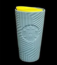 Starbucks 2024 Angular Blue Soft Touch Pattern Ceramic Travel Mug Collectible picture