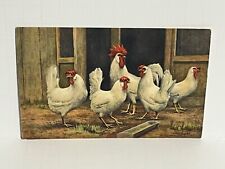 Postcard Rooster Chicken Portrait A38 picture