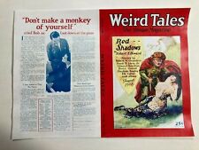 Facsimile reprint (cover only) to WEIRD TALES, August 1928 PULP picture