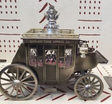 Vintage Wagon Stagecoach Carriage Decanter Music Box Working picture