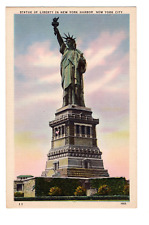 Vintage Postcard Statue of Liberty New York City NY Lady Liberty Linen 1950 picture
