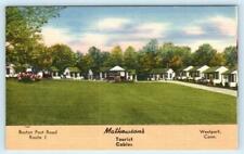 WESTPORT, Connecticut CT ~ Roadside MATHEWSON'S Tourist Cabins c1940s Postcard picture