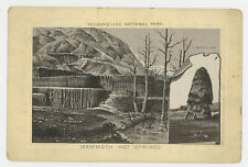 Yellowstone Mammoth Hot Springs Liberty Cap 1880's Trade Card picture